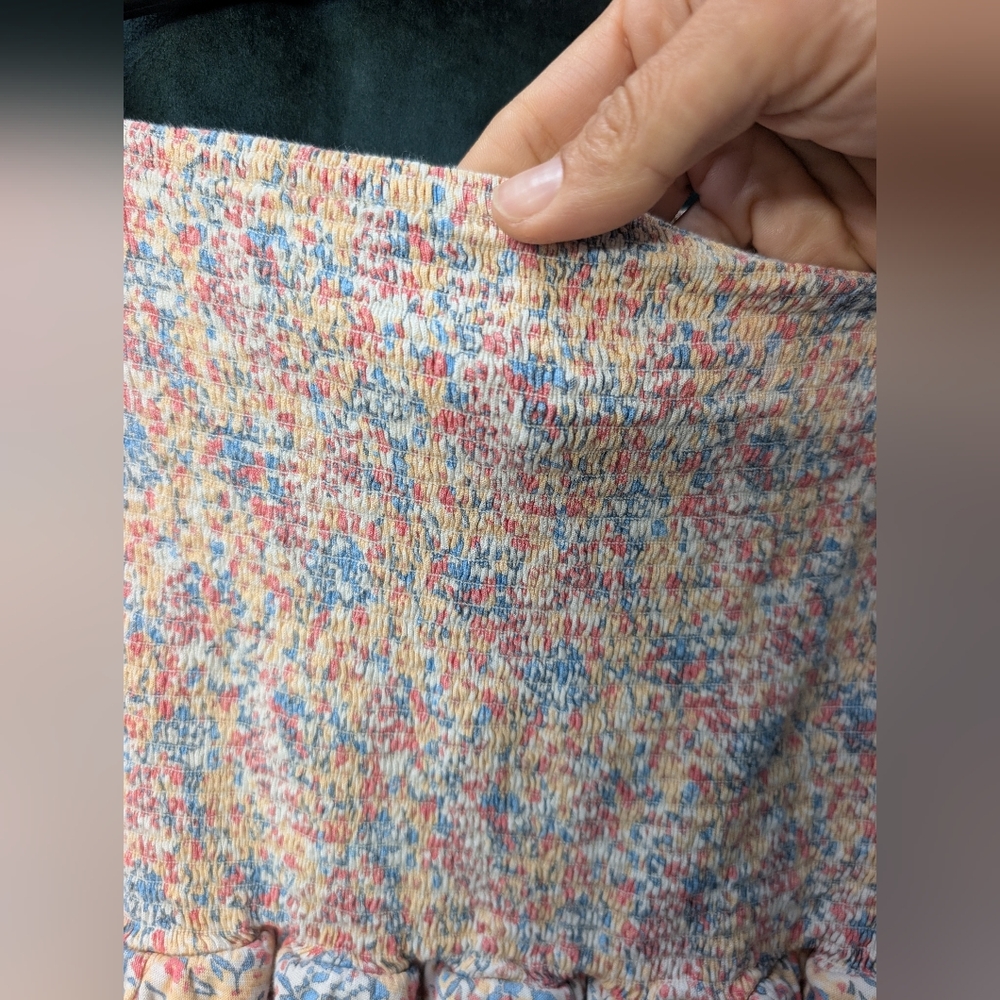 Floral Multicolor Ruffle Skirt - Picture 6 of 11